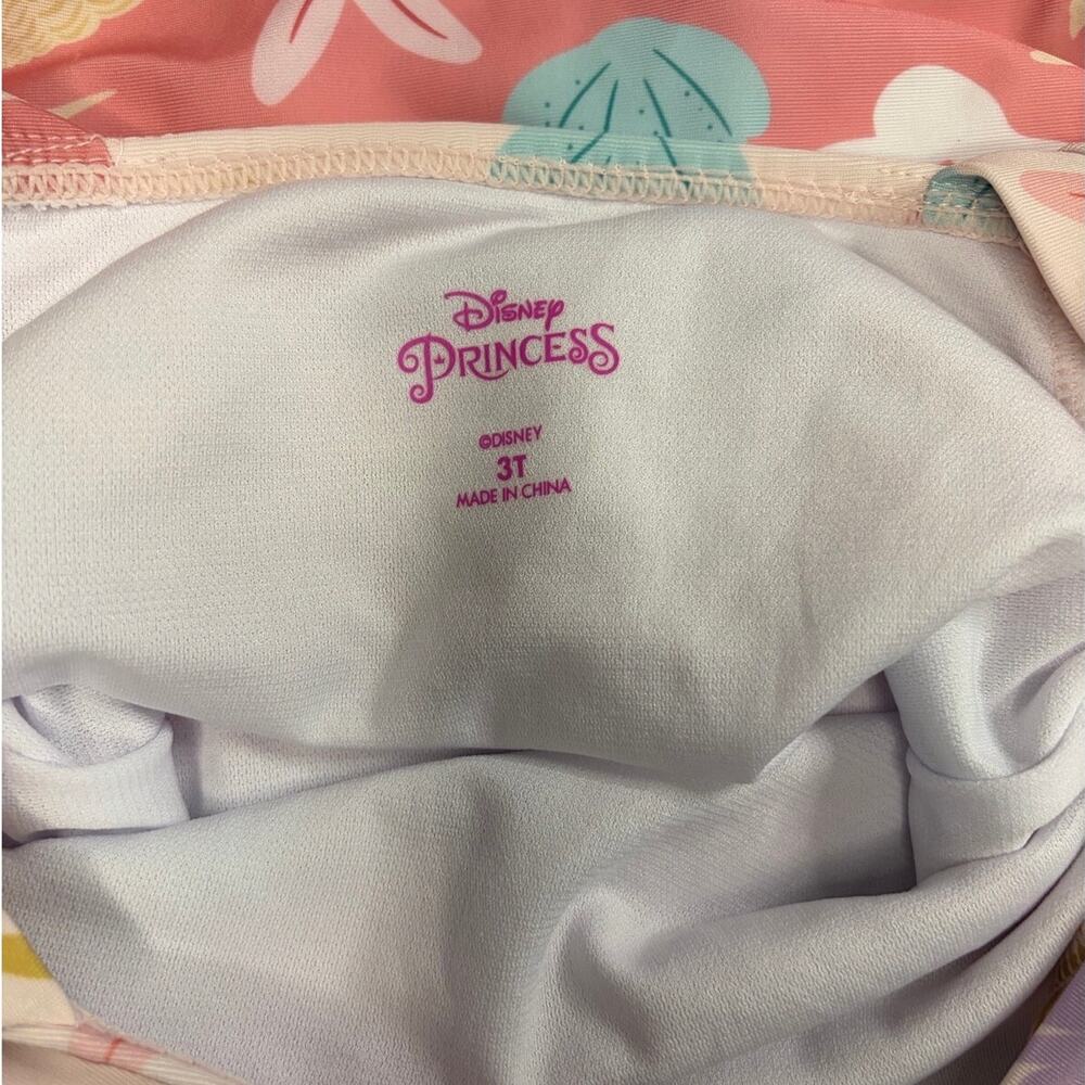 Disney Princess Ariel The Little Mermaid Toddler Girl One-Piece Swimsuit 3T - Picture 5 of 5